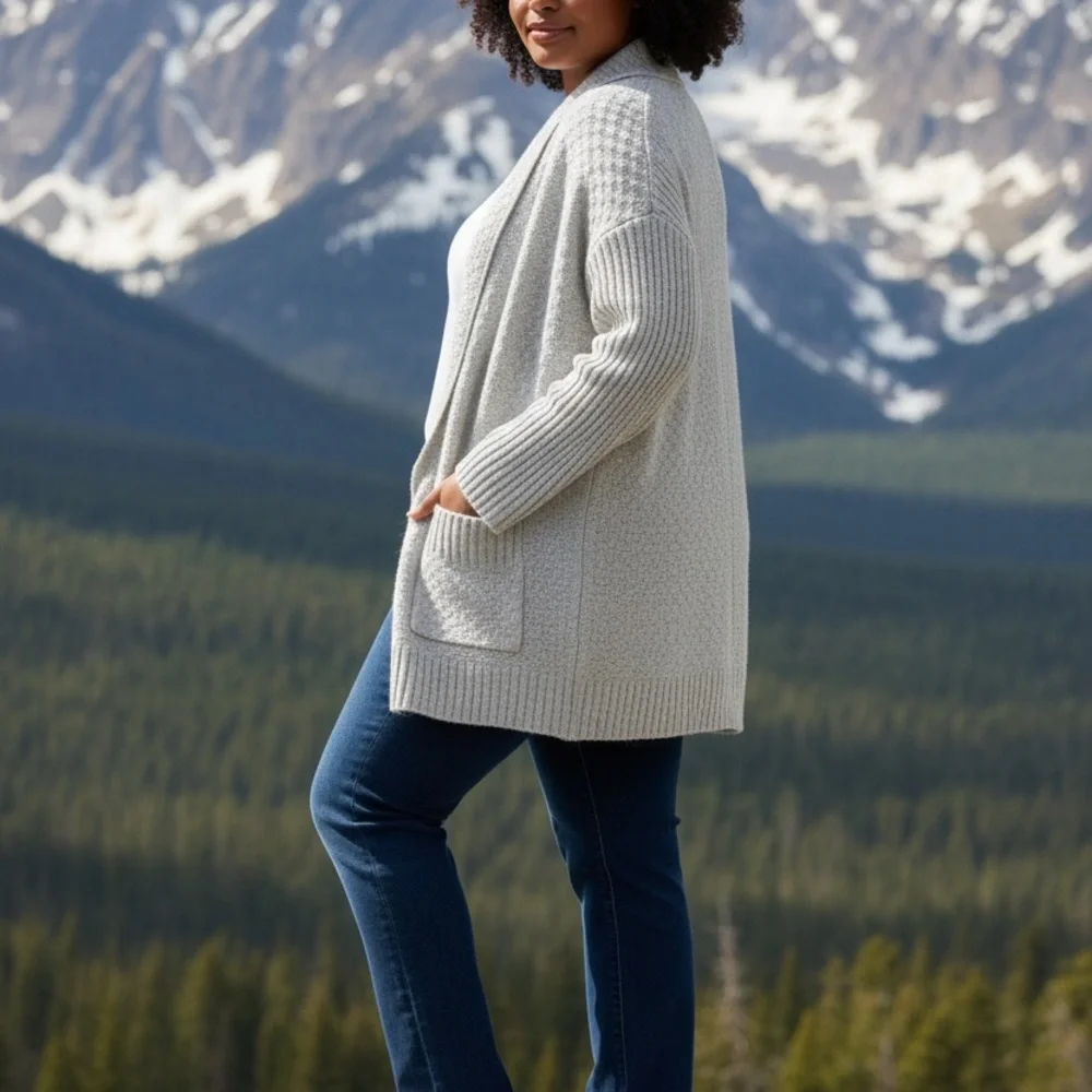 CAbi Cream Women's Cardigan Sweater - Picture 3 of 4